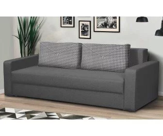 Image Диван Modern Flint 2 Alaska 10 Total Eclipse/Tiffani 29 (Dark Gray/White/Black)
