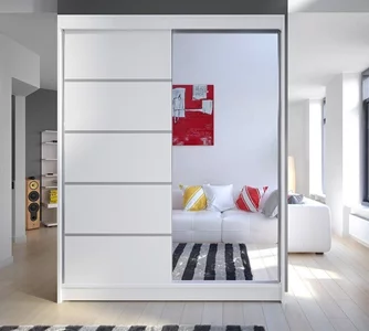Шкаф-купе Space Meble Camino III 150x200x58 (White Matte)