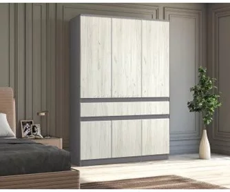 Dulap Modern Komfi 120cm (Slate Gray/Craft Oak White)