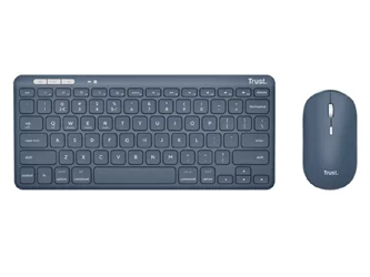 Клавиатура + мышь Trust Lyra Multi-Device Compact, Blue