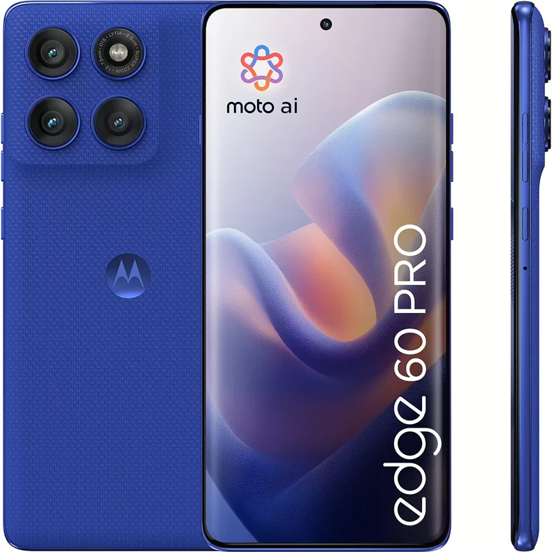 Image Телефон Motorola Edge 60 Pro 12/512GB Dazzling Blue