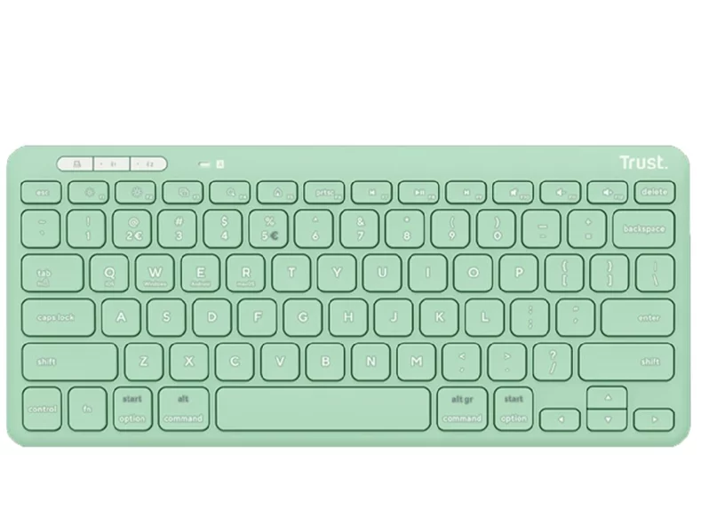 Image Tastatură Trust Lyra Multi-Device Wireless US, Green