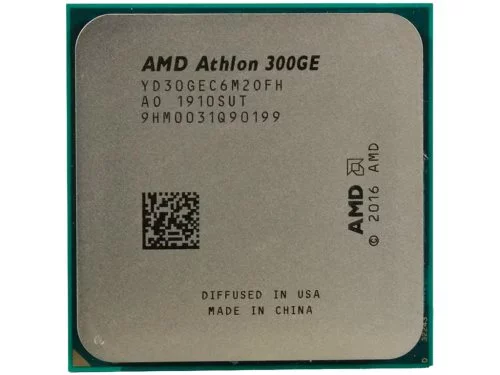 Image Процессор AMD Athlon 300GE, Socket AM4, 3.4GHz (2C/4T), 1MB L2 + 4MB L3 Cache