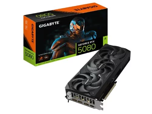 Image Видеокарта Gigabyte RTX5080 16GB  WindForce  (GV-N5080WF3OC-16GD)