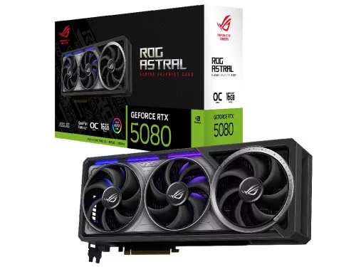 Image Видеокарта ASUS ROG-ASTRAL-RTX5080-O16G-GAMING, 16GB GDDR7 256бит