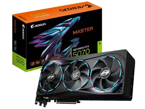 Image Видеокарта GIGABYTE AORUS GeForce RTX 5070 MASTER 12G