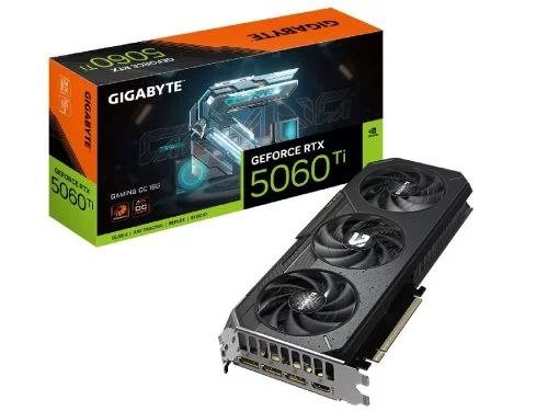 Image Placă video Gigabyte RTX5060Ti 16GB GDDR7 Gaming OC  (GV-N506TGAMING OC-16GD)