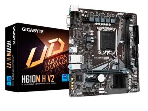 Image Placă de bază MB S1700 Gigabyte H610M H V2 mATX, Socket: LGA1700 Chipset: Intel H610