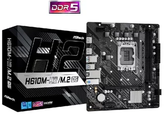 Материнская плата ASRock H610M-H2/M.2 D5, Socket 1700, Intel H610