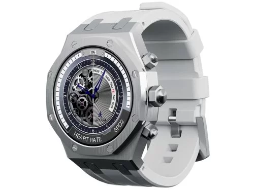 Image Ceas inteligent Charome Smart Watch HD Call T12 Amoled Silver