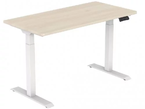 Image Masa cu suport electric Nowy Styl ET123 WH, blat  Pin Aland, 1400x700