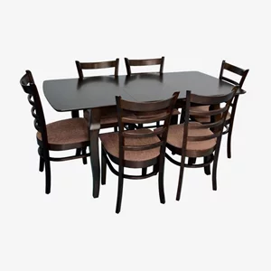 Image Комплект для кухни Evelin HV-29V Chocolate + 6 стульев COCO Chocolate, F-789 Brown