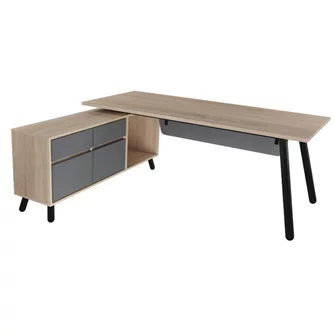 Офисный стол DP  Fusion + встроенный бокс Stinga
