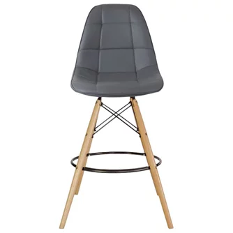 Барный стул Sunrise B-04 PU (Gray/Beech)