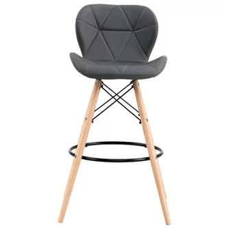 Барный стул Sunrise B-07 PU (Gray/Beech)