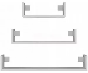 Image Set de rafturi TopEshop Mobi 3P (White Matt)