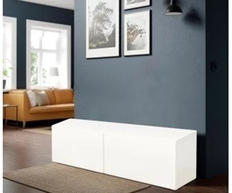 Тумба Ikea Besta/Lappviken полки/дверцы 120x42x38 (Белый)