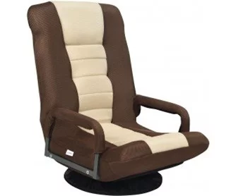 Fotoliu gaming Costway HW65937BN (Brown/Beige)
