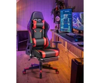 Fotoliu gaming Costway CB10483RE (Black/Red)