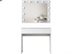 Image Masa de toaleta Mirage Meble BJ120 oglinda/becuri (White)