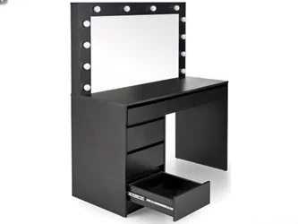 Туалетный столик с подсветкой Halmar Hollywood XL (Black)