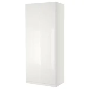 Image Шкаф Ikea Pax/Fardal/Komplement 100x60x236 White/White Gloss