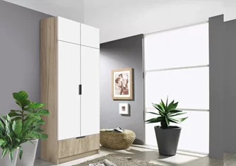 Шкаф Modern Komfort 90cm (Craft Oak Gray/White)