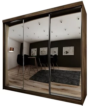 Image Шкаф-купе Prime Furniture Top 21 250 (Ash Dark)