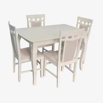 Комплект для кухни Evelin HV-29V Light Creme + 4 стула Deepa R Light Creme/NV-1WP