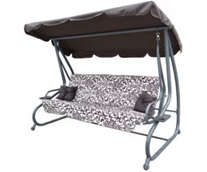 Image Скамья-качели с тентом 2в1 Ramiz Swing Seat Textylina (Pattern Brown)