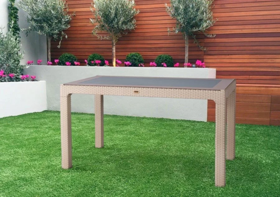 Image Стол Heniver Rattan Table 140x80 (Cappuccino)