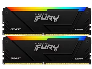 Image Memorie RAM Kingston FURY Beast 16GB (Kit of 2*8GB) DDR4-3600 RGB