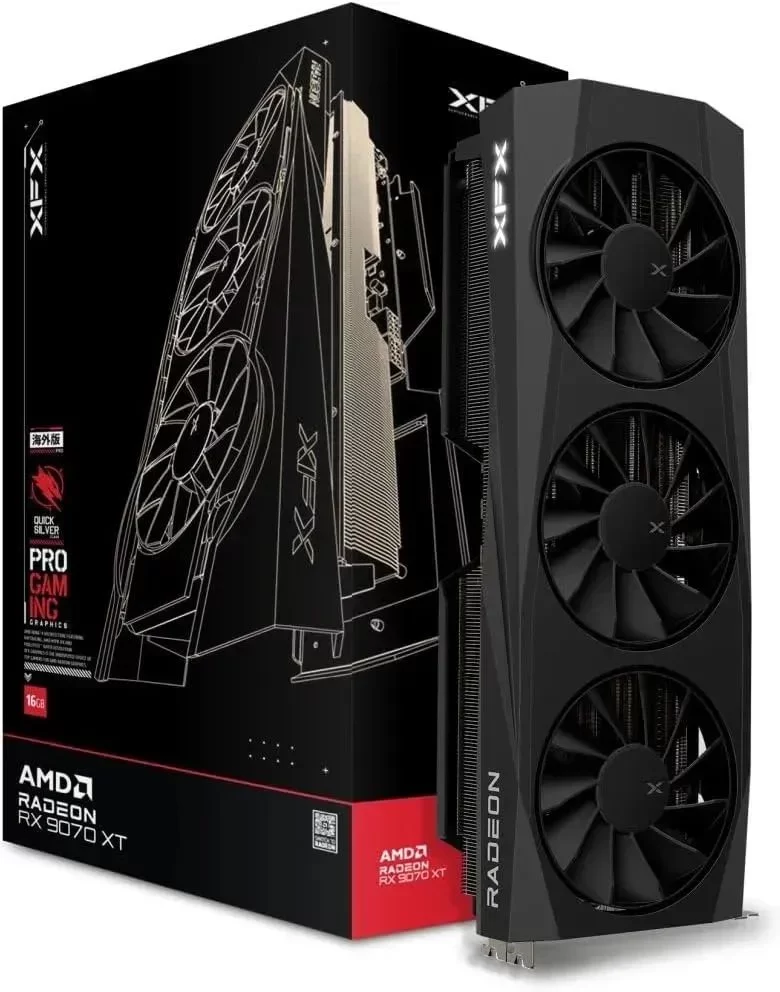 Видеокарта Radeon RX 9070 XT Quicksilver Gaming Edition 16GB GDDR6
