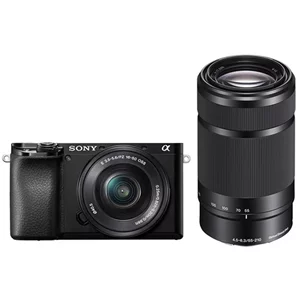 Image Aparat foto mirrorless SONY Alpha ILCE-6100AXB, 24.2MP, 4K, Wi-Fi, + Obiective