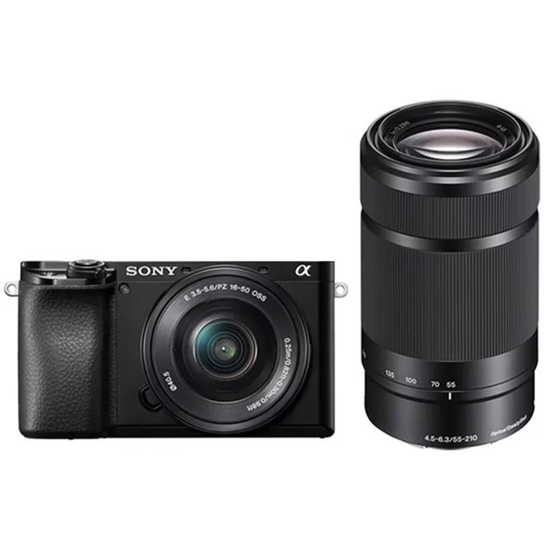 Image Aparat foto mirrorless SONY Alpha ILCE-6100AXB, 24.2MP, 4K, Wi-Fi, + Obiective