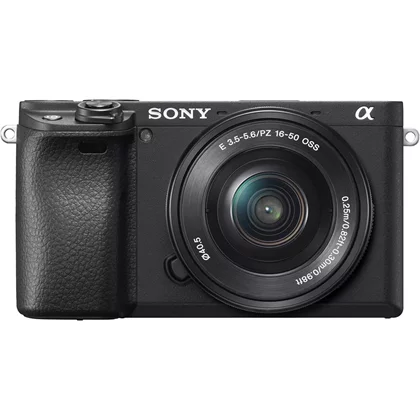 Беззеркальный фотоаппарат SONY Alpha ILCE-6400AKB, 24,2 МП, 4K, Wi-Fi, черная + объектив SELP16502