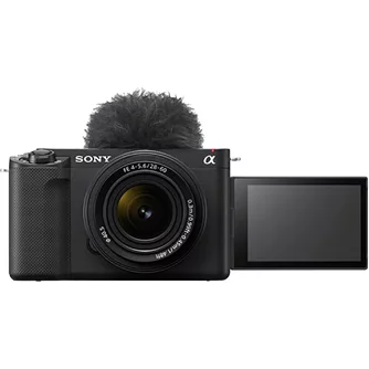 Aparat foto Mirrorless SONY Alpha ZV-E1, 12.2MP, 4K, Wi-Fi, negru + Kit cu obiectiv 28-60mm
