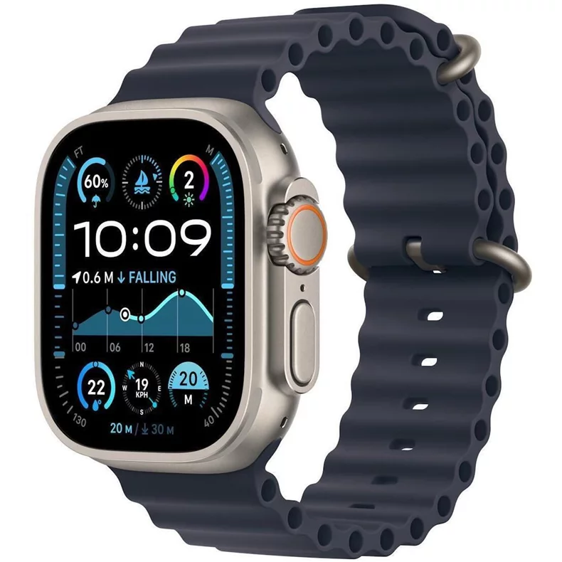 Image Умные часы Apple Watch Ultra 2 GPS + Cellular 49mm Black Titanium Case w. Navy Ocean Band