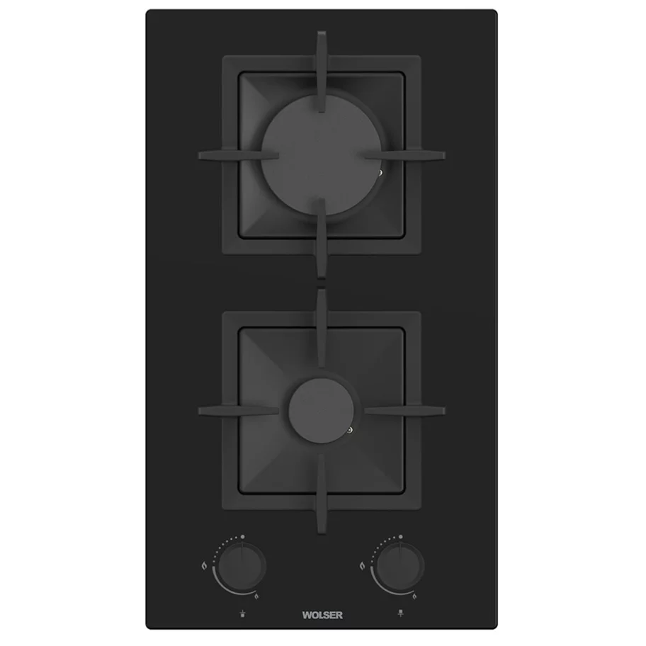 Image Газовая варочная поверхность Wolser WL- F 3001 BLACK GL FFD