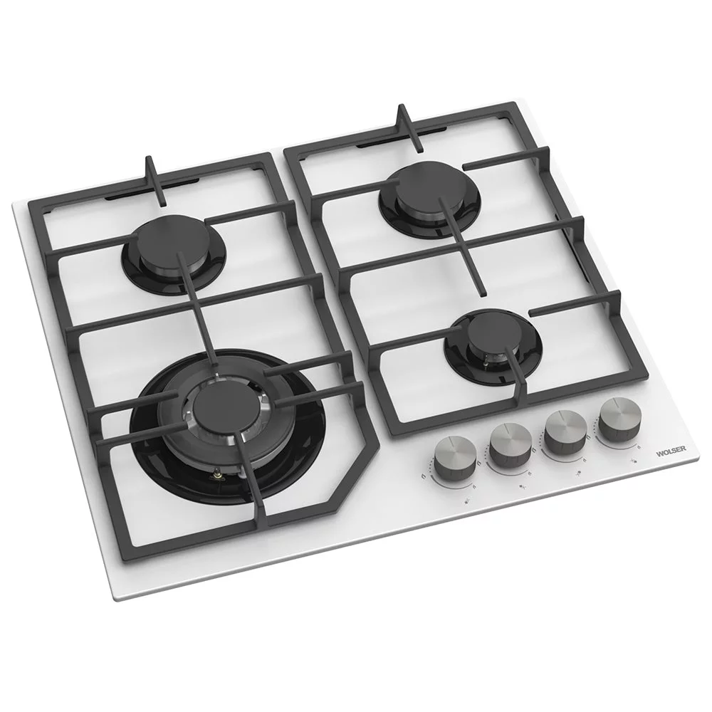 Plita de gaz incorporabila Wolser WL- F 6406 TURBO WHITE GL FFD