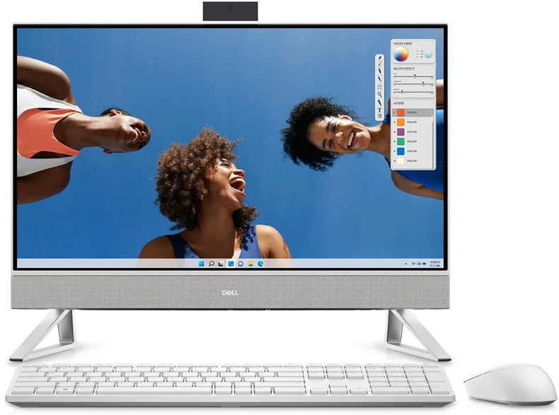 Image Моноблок DELL Inspiron 5430 (Intel Core 5 120U, 16GB, 1TB, Intel Graphics, Win10Home) Pearl White