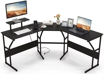 Стол компьютерный Costway CB10704DE-DK (Black)