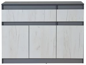 Image Тумба Modern Komfi 120 (Slate Gray/Craft Oak White)