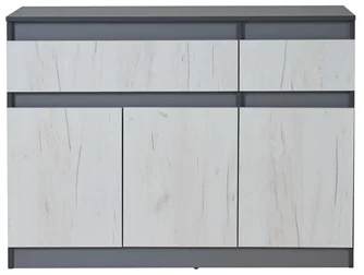 Тумба Modern Komfi 120 (Slate Gray/Craft Oak White)