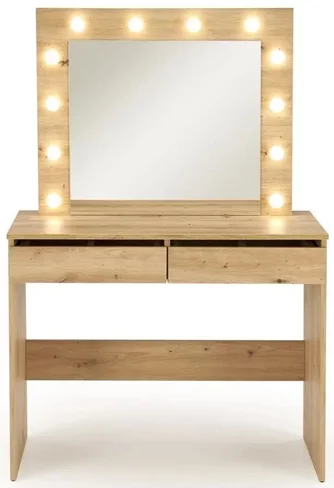 Туалетный столик с подсветкой Halmar Hollywood, Artisan Oak