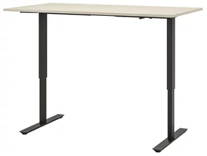 Image Masa de birou Ikea Trotten cu inaltime reglabila 160x80 (Bej/Antracit)