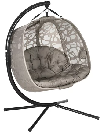 Fotoliu suspendat Outsunny 84A-264V00SD (Sand/Black)