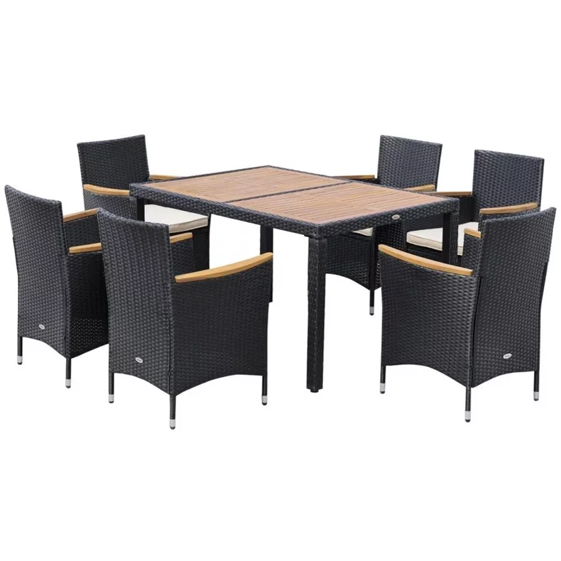 Image Комплект садовой мебели Outsunny 861-051BK (Black/Beige)
