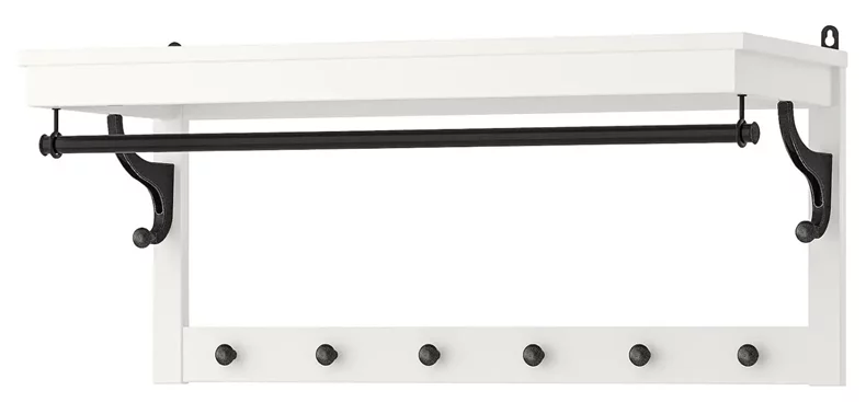 Image Вешалка Ikea Hemnes 85см (Белый)