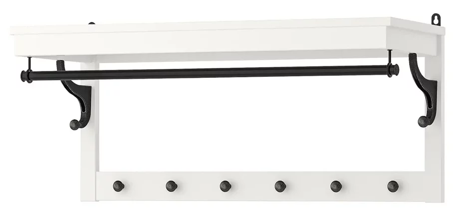 Image Вешалка Ikea Hemnes 85см (Белый)